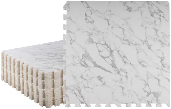 EVA Foam Floor Tiles 24-Pack for Stylish Home Gym or Playroom
