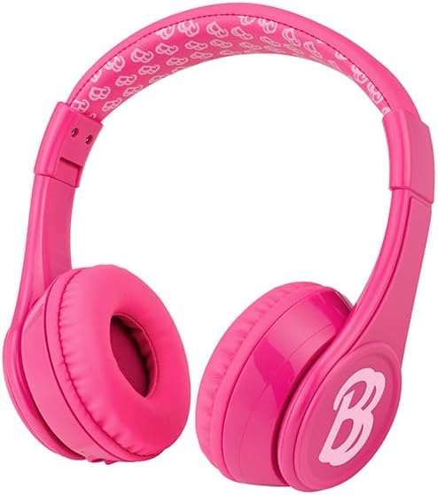 Barbie Pink Wireless Headphones for Kids