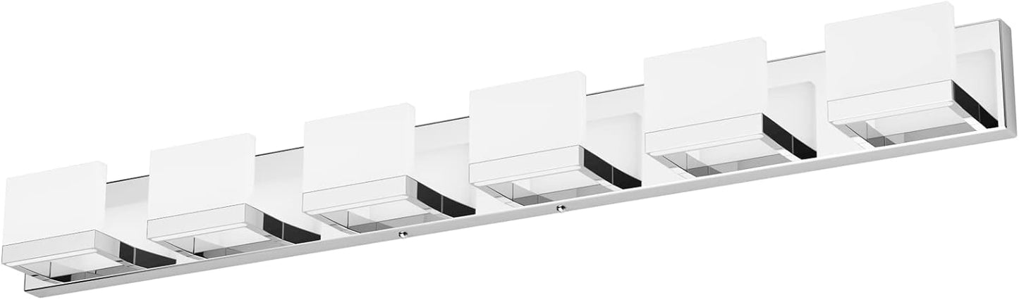 Tipace 6 Lights Dimmable LED Modern Vanity Lights for Bathroom