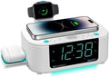 Smartset Wireless Charging Alarm Clock with Bluetooth Speaker - Fast