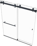 VITRA-200 56.5-59in x 78in Frameless Double Sliding Shower Door