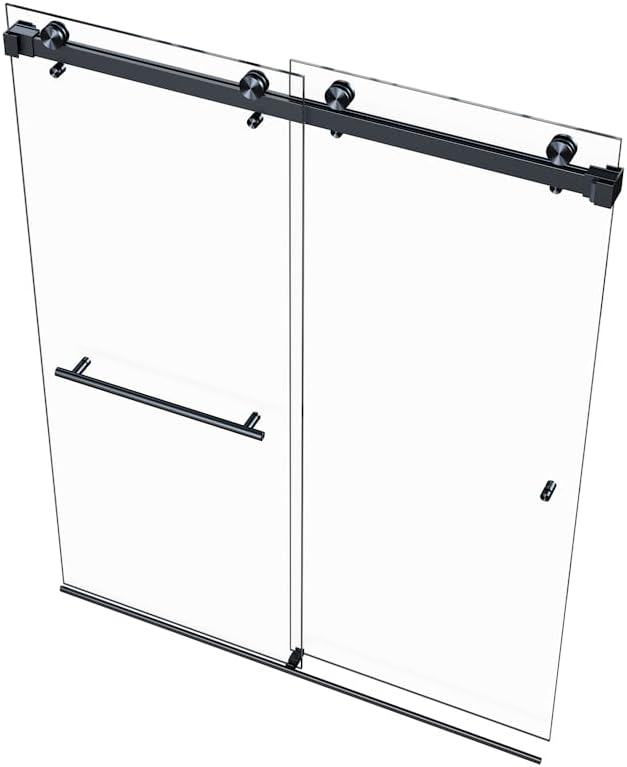 VITRA-200 Frameless Shower Door with Clear Tempered Glass