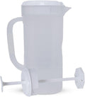 2-Quart Purple Mixing Pitcher with Plunger - Smart Stirring 2-Pack