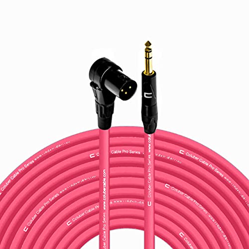 COLUBER CABLE Right Angle XLR Male to 1/4 TRS Male - 100 Feet