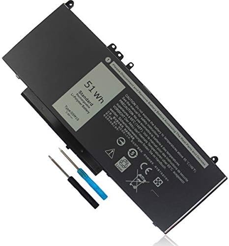 7.4V 51Wh Type G5M10 Laptop Battery for Dell Latitude Models