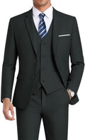 WEEN CHARM Men's 3-Piece Slim Fit Suit Set - Tailored (Style J67Y)