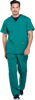 Cherokee Scrub Set for Men 2-Piece V-Neck and Cargo Pant - Durable day