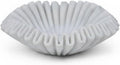 Ruffle Marble Decorative Bowl 6 in Scallop Catchall - Handcrafted