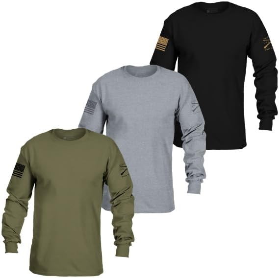 Grunt Style Core Basic Long Sleeve T-Shirt Pack for Comfort