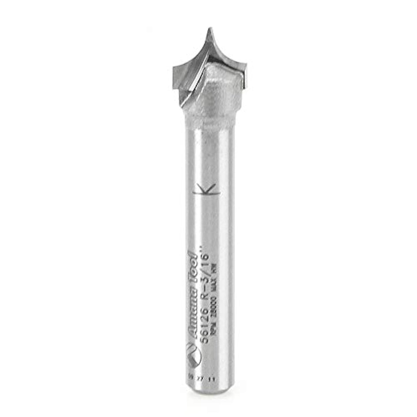 Amana Tool 56126 Carbide Tipped Roundover Bit for Precision Cuts