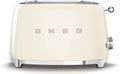 SMEG 2 Slice Toaster with 6 Presets and Defrost - Retro Cream