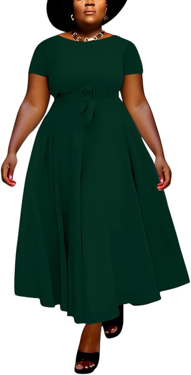 BFFBABY Plus Size A Line Dress for Women Summer Casual Wear
