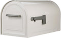 Reliant Secure White Post-Mount Mailbox - Locking Steel Curbside