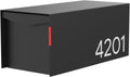 Mailbox Modern Flat Top Post Mount Mailbox - Weatherproof Design