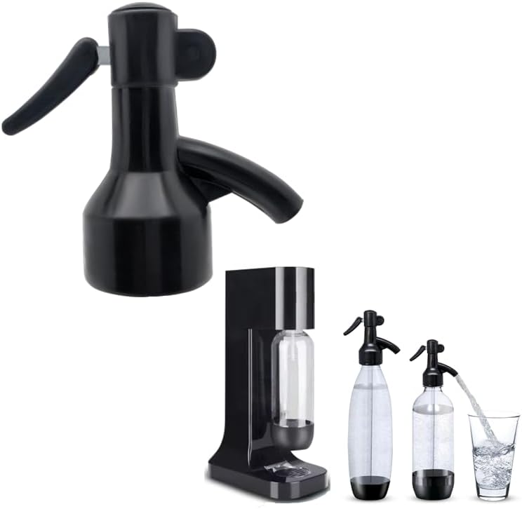Sodafall Fizz Saver - Compatible with Sodastream & More (Black)