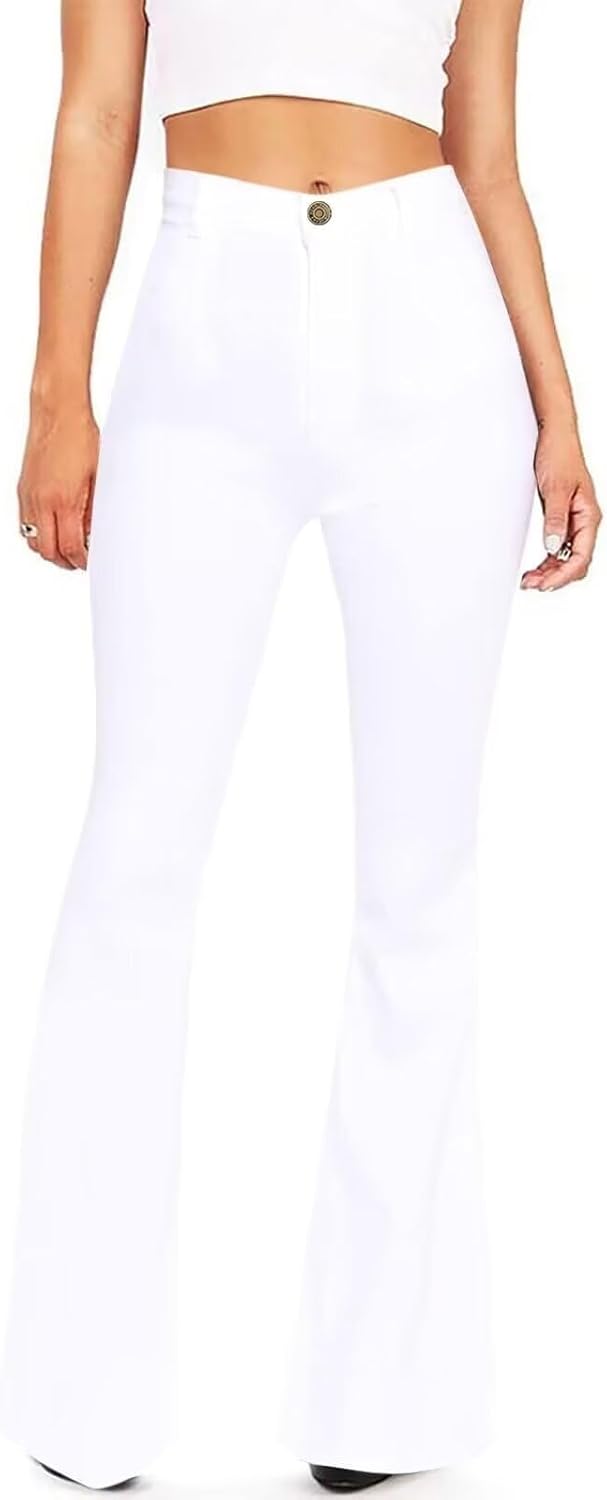 Stylish Women's Black Bell Bottom Jeans for Trendy Looks