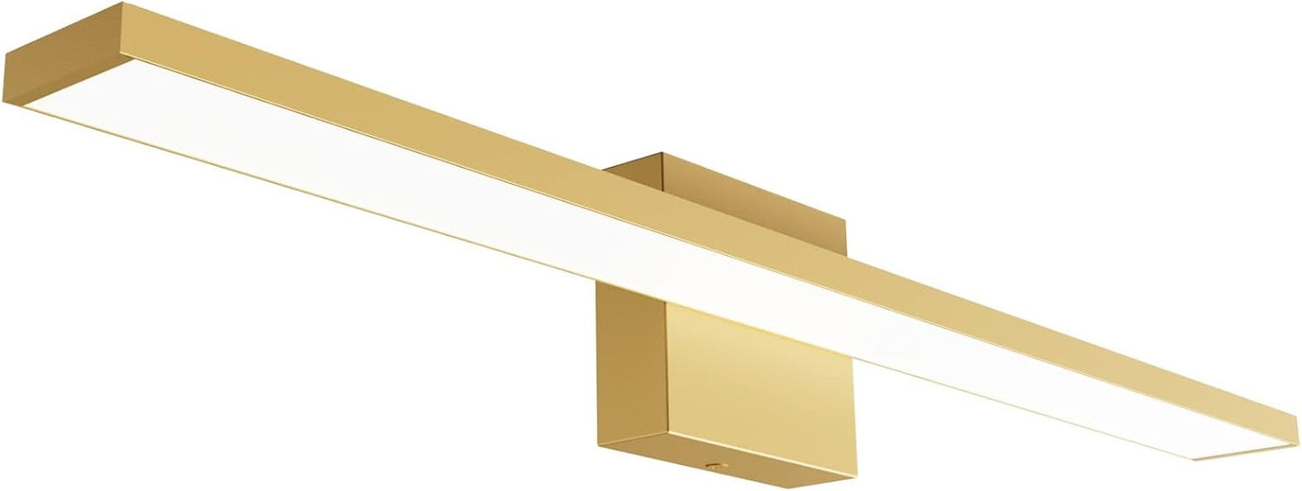 Modern Gold Bathroom Vanity Light by Ralbay - 24in LED Fixture