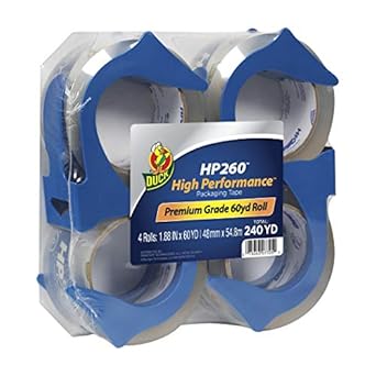 Duck Brand HP260 High Performance Packaging Tape for Shipping