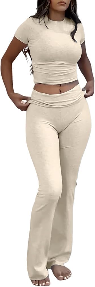 ZFLM High Waist Flare Pants Set