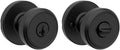 Kwikset Maven Entry Door Knob with Keyed Lock - Matte Black