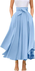 Women's Elegant High Waisted Side Slit Irregular Bohemian