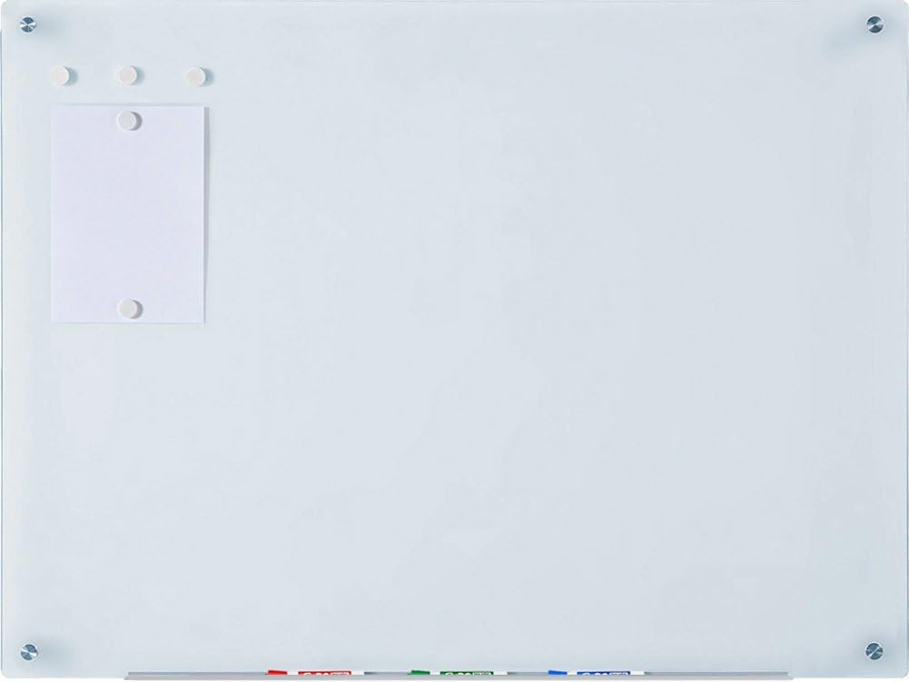 Magnetic White Glass Dry-Erase Board Set - 4ft x 3ft for All Needs