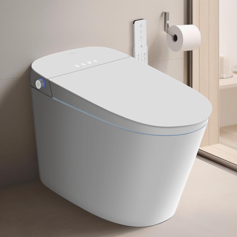 EPLO Smart Toilet Bidet with Auto Open Close and Heated Seat