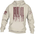 Grunt Style Rifle Flag Hoodie - Comfortable Patriotic Pullover