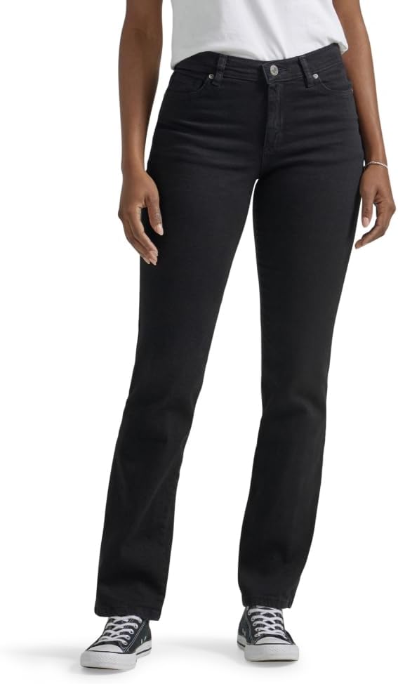 Lee Women's Petite Relaxed Fit Straight Leg Jean for Comfort