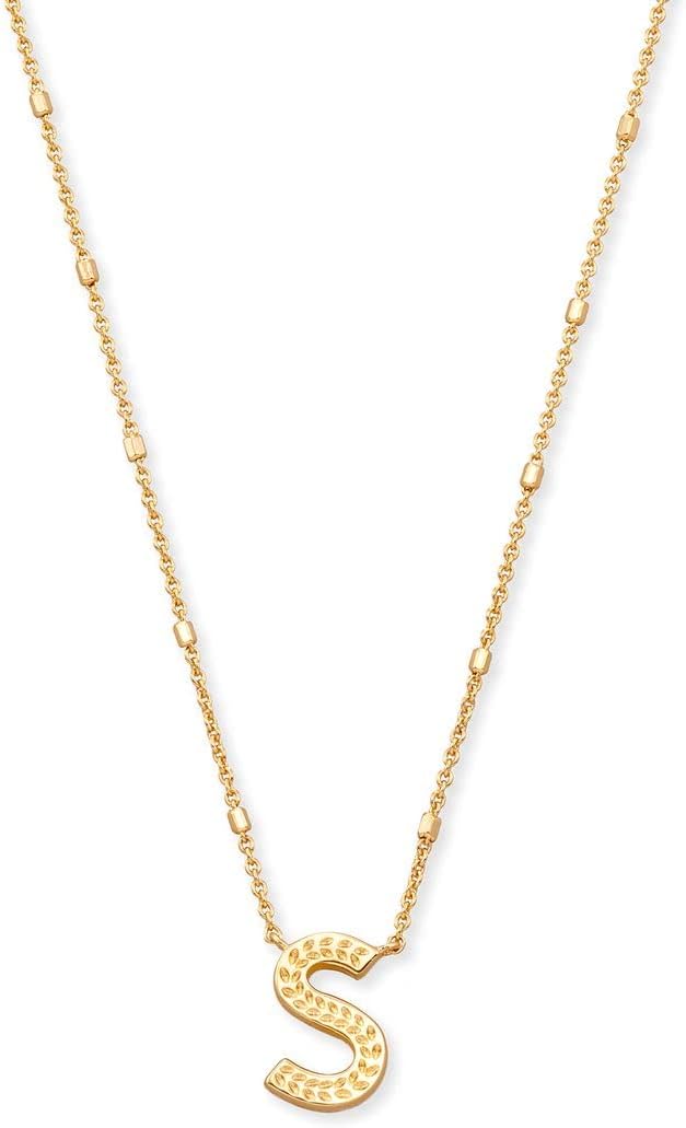 Stylish Letter S Pendant Necklace in Gold for Women Fashion