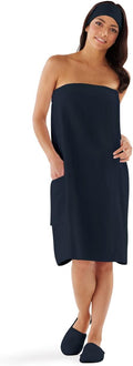 Boca Terry Womens Spa Wrap - 100% Cotton Terry Towel Wrap