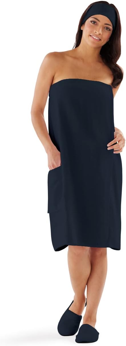 Boca Terry Womens Spa Wrap - Luxurious Cotton Towel for Comfort