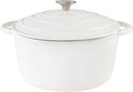 Dutch Oven 5 QT Enamel Cast Iron Pot - Even Heat, Self-Basting
