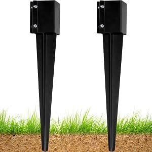 Heavy Duty Metal Fence Post Anchor 4ft'x4ft' for Stability
