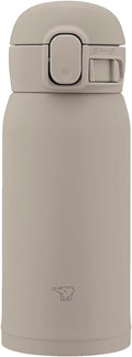 Zojirushi Stainless Steel Mug 12-Ounce, Gray - Compact Insulation