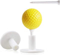 Durable White Golf Tee Holder Set for Range