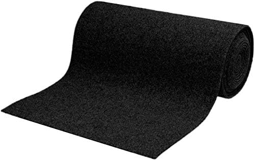 C10BK 10ft Length X 4ft Wide Black Carpet for Speaker and More