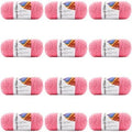 Soft Classic Solid Yarn 12 Pack - Bulk Acrylic Skeins for Blankets is