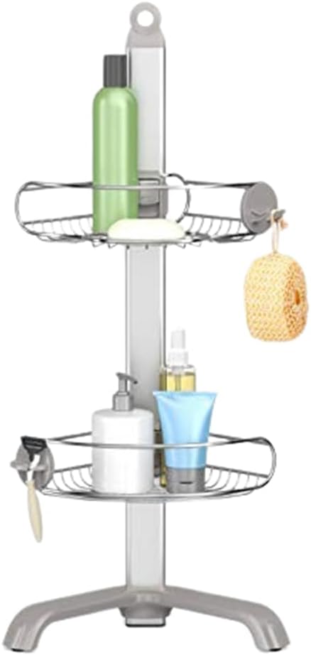 simplehuman Corner Shower Caddy: Adjustable, Sturdy, Rust-Proof