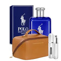 Blue Eau de Toilette Men's Cologne Gift Set with Travel Bag