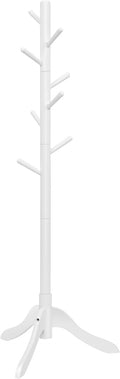 Solid Wood Coat Rack Tree-Shaped Stand - Space-Saving Hallway