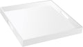 Oversize Extra Large Glossy White Acrylic Serving Tray - Sturdy