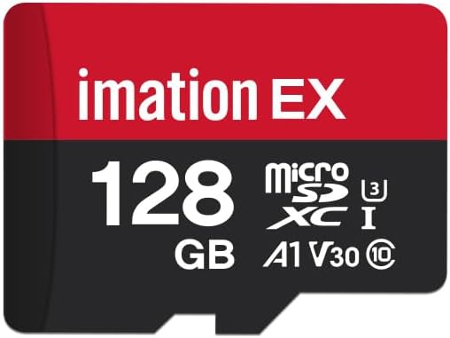 High-Speed 128GB imation Micro SD Card - 4K UHD Ready!