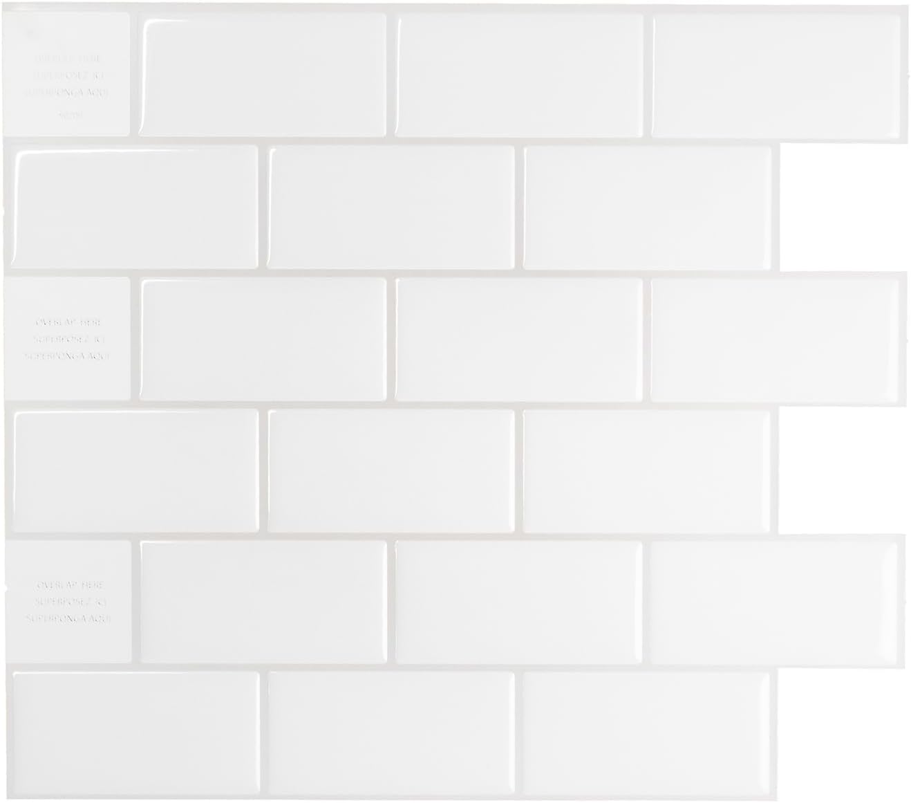 SMART TILES Peel and Stick Backsplash for Kitchen and Bath