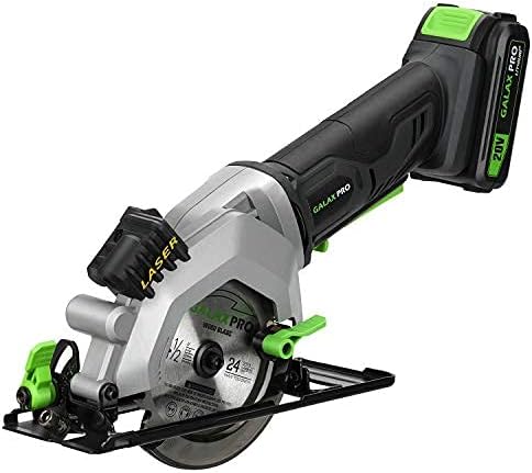 GALAX PRO Mini Circular Saw with Laser Guide and 2 Blades