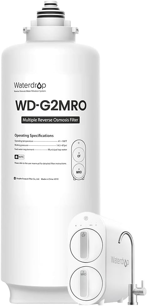 Waterdrop WD-G2MRO Reverse Osmosis Filter for Clean Water