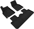 3D MAXpider Custom Fit Elegant Floor Mat Black Compatible with Tesla
