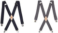 Dickies Mens 1-1/4ft Solid Straight Clip Suspender - Durable X-Back