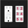 RiteAV 6 Port Custom Wall Plate - Clean, Custom Connections