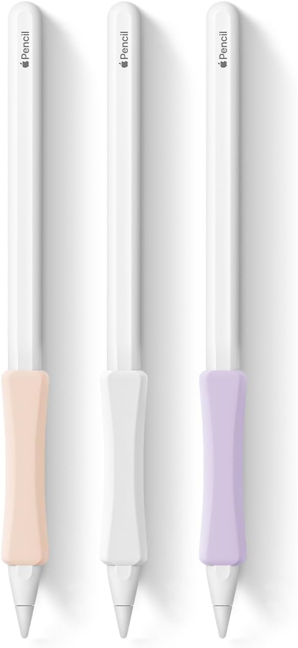 Ergonomic iPencil Grips for Comfort & Protection - 3 Pack